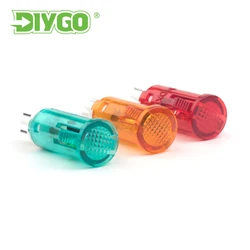 10Pcs MDX-11A Plastic Indicator Light 12/24/220/380V Card Type Indicator Light Freezer Power Indicators Red Green Yellow Light
