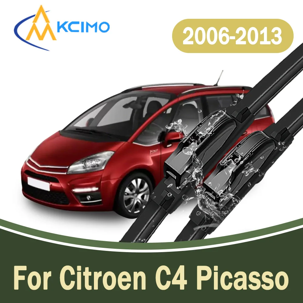 

All-Weather Front Windscreen Wiper Blades For Citroen C4 Picasso 2006-2013 High Quality Car Windshield Replacement Parts 2Pcs