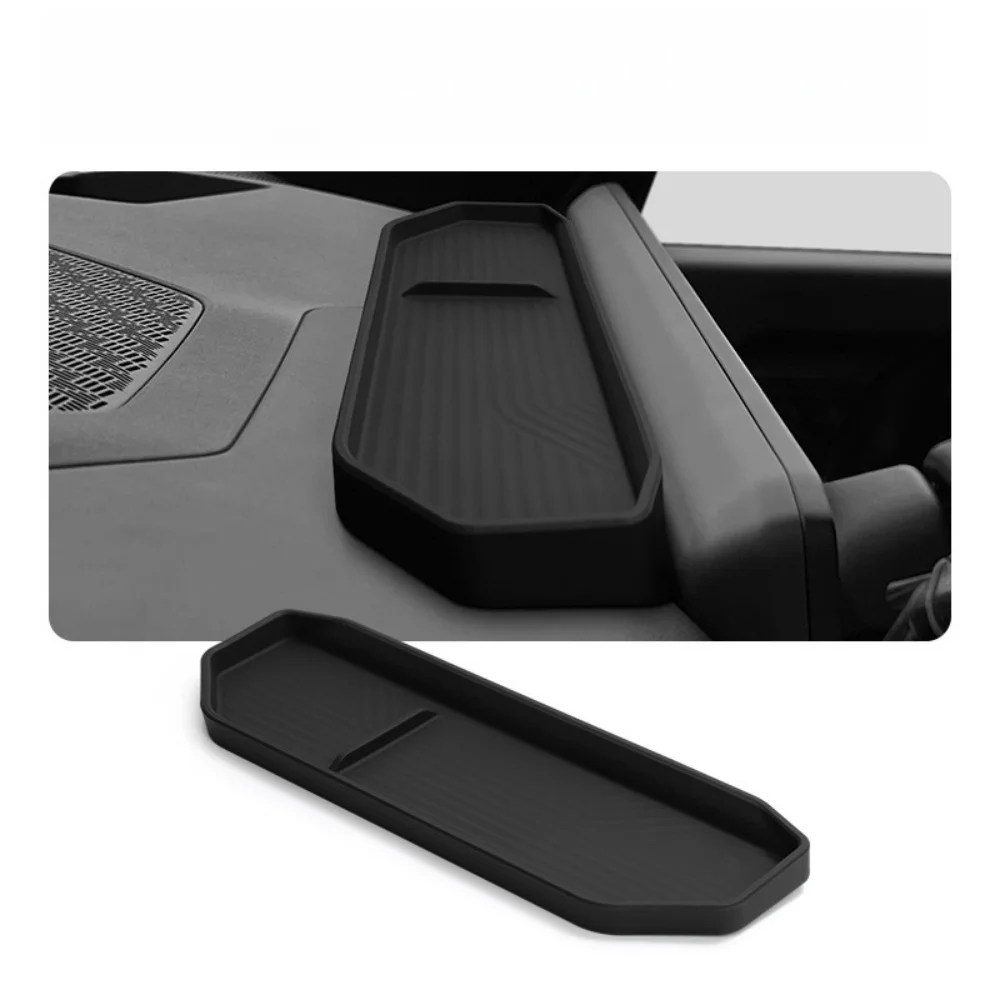 وسادة تخزين خلفية متوافقة مع كيا EV9 2024-2025 صينية تخزين لوحة القيادة ملحقات السيارة الداخلية شاشة التحكم المركزية