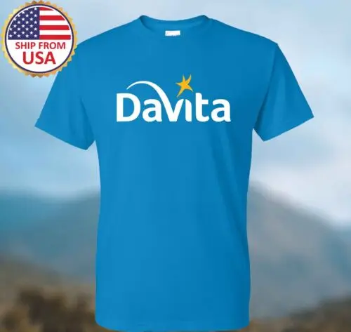 Davita Men's Blue T-shirt Size S-3XL