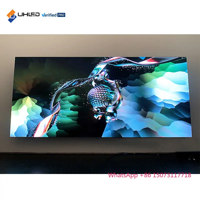 Pantalla interior LED de P1.25mm Pantalla de pantalla de panel LED HD de gabinete de pared de vídeo LED de alto brillo