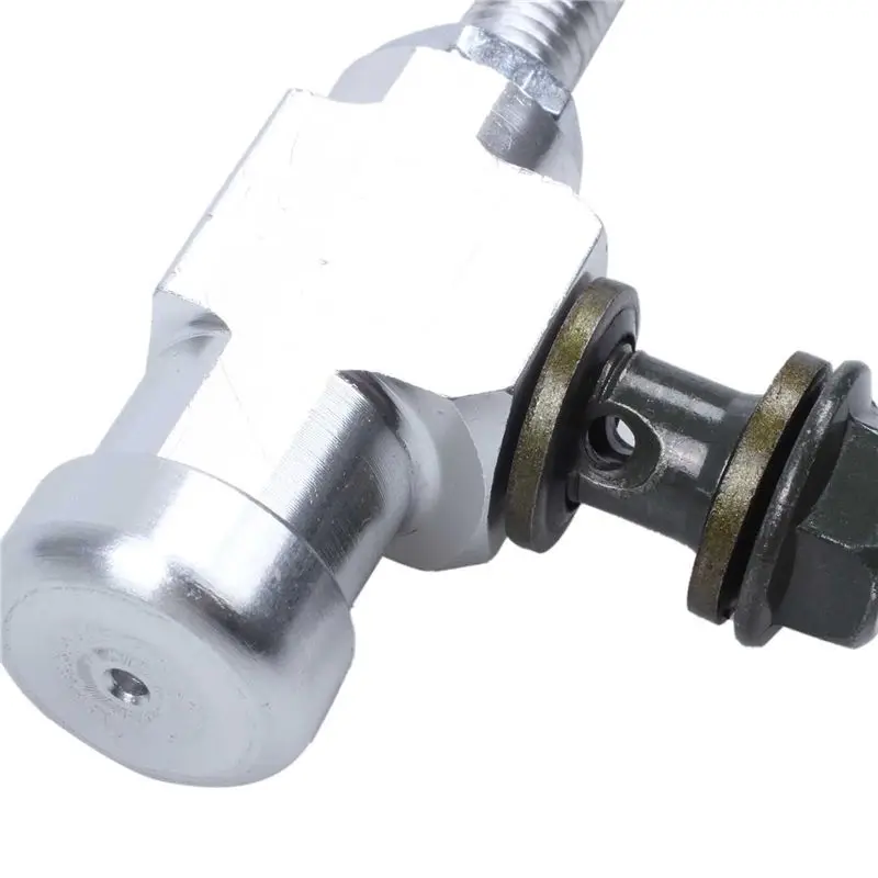 AB56-3X Motorcycle Hydraulic Clutch Master Cylinder Rod Brake Pump M10x1.25Mm Aluminum Silver