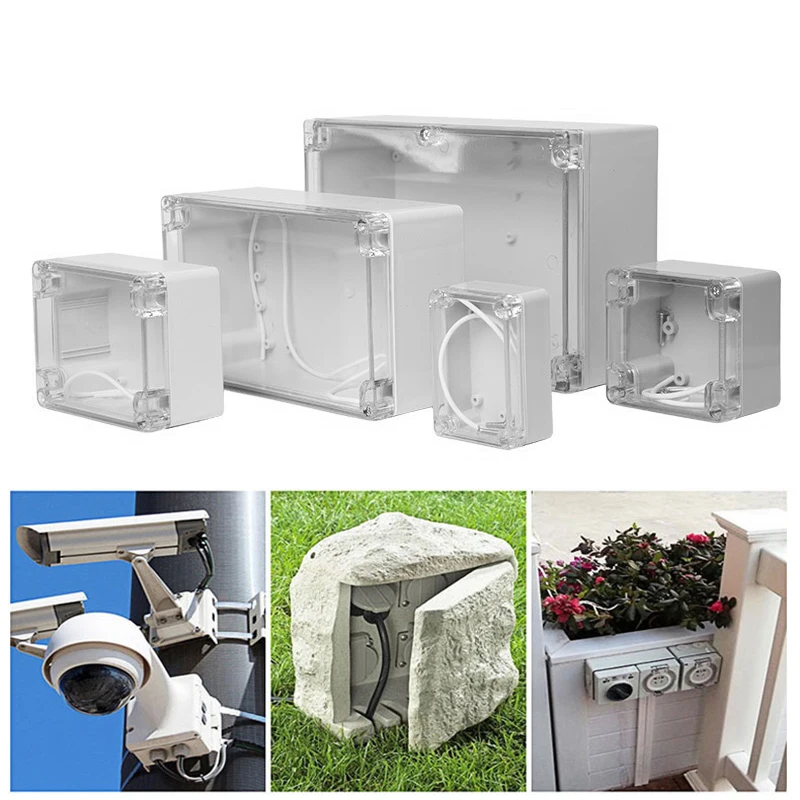 Waterproof Plastic Enclosure Box DIY Electronic ABS IP67 Project Instrument Housing Case Storage Organizer Outdoor Junction Box