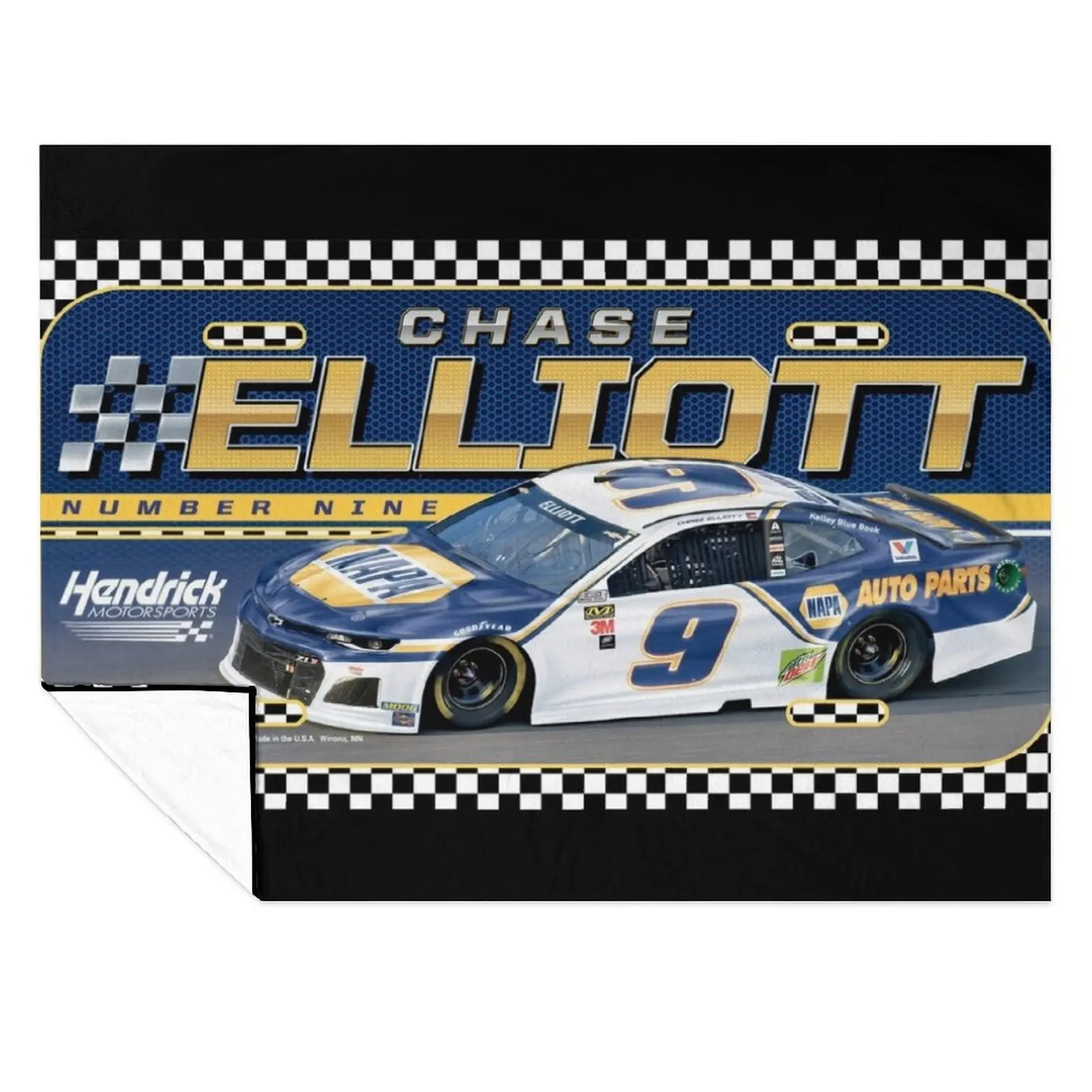 

Nascar Chase Eliott Championship Throw Blanket Personalized Gift christmas decoration Luxury Designer Blankets