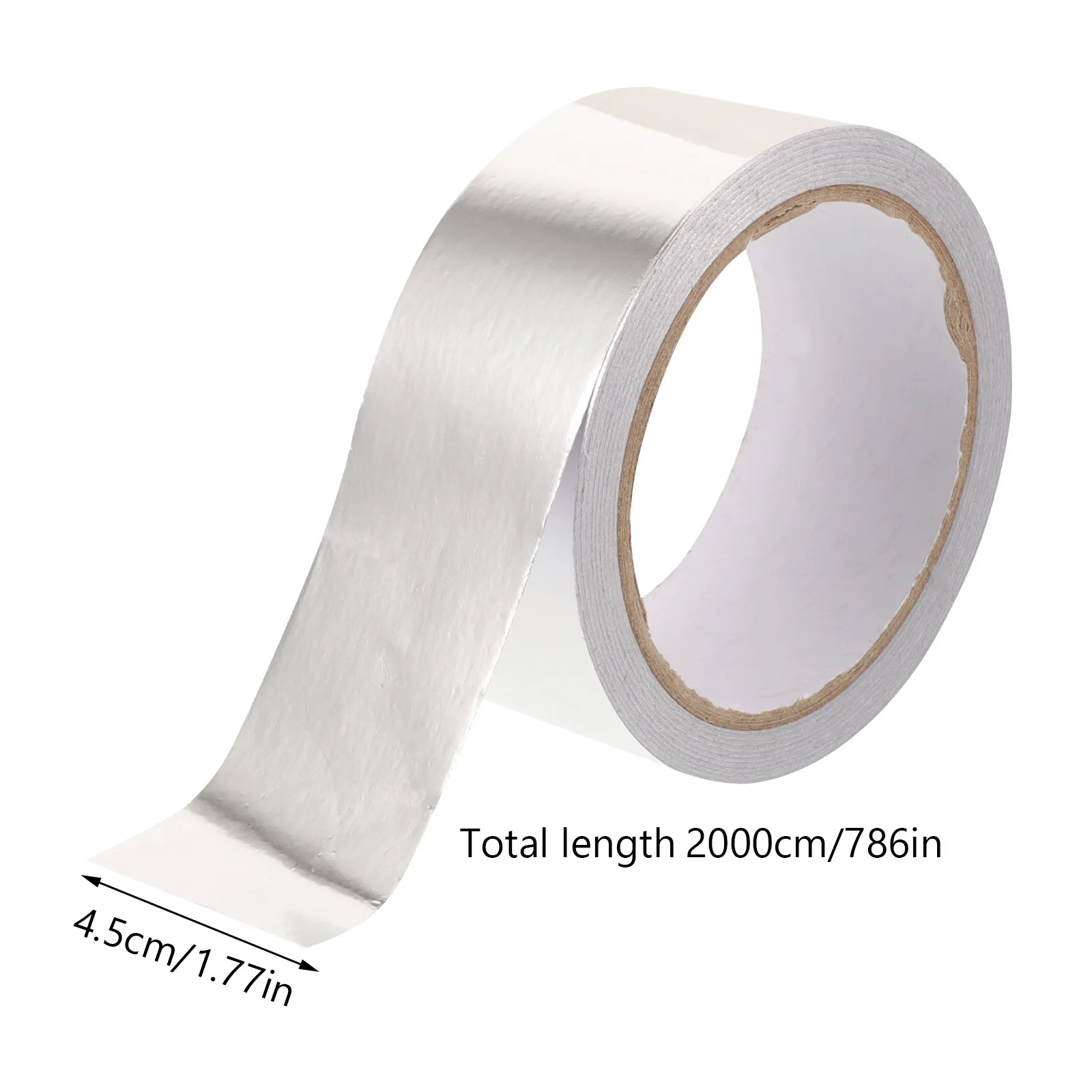 2 Rolls Aluminum Foil Tape Heavy Duty High Temperature Insulation Tape for Ductwork Dryer Vent Metal Repair Patching Sealing