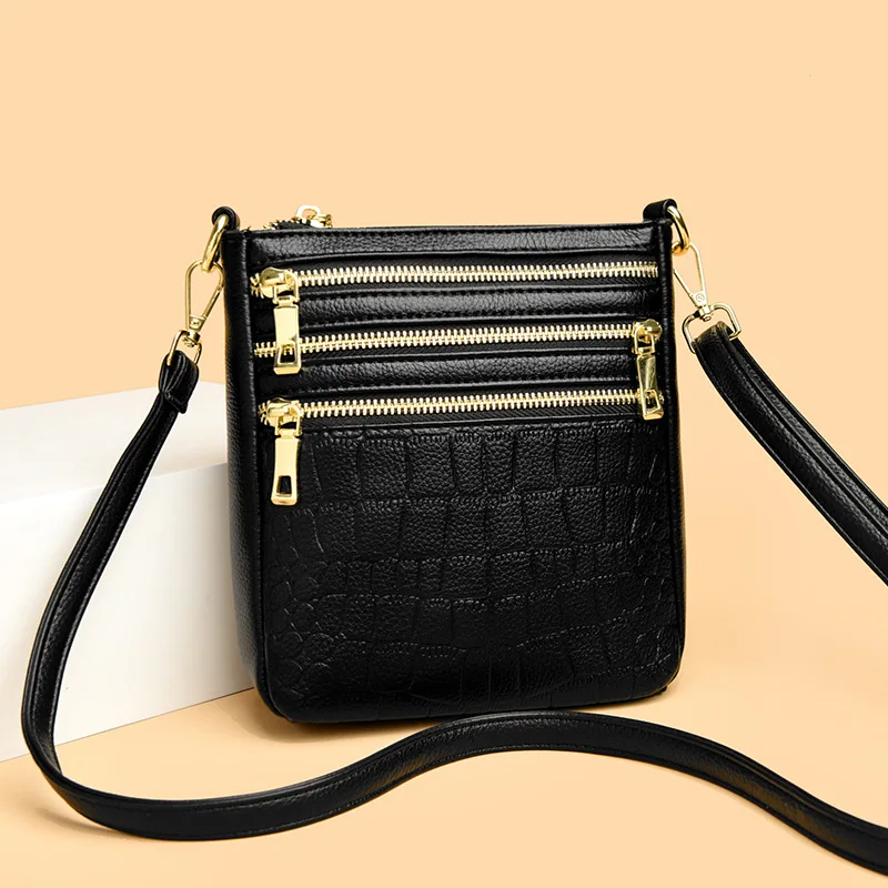 

2023 весенне-летняя женская сумка с каменным узором, многослойная сумка-мессенджер большой вместимости, универсальная повседневная сумка для мобильного телефона