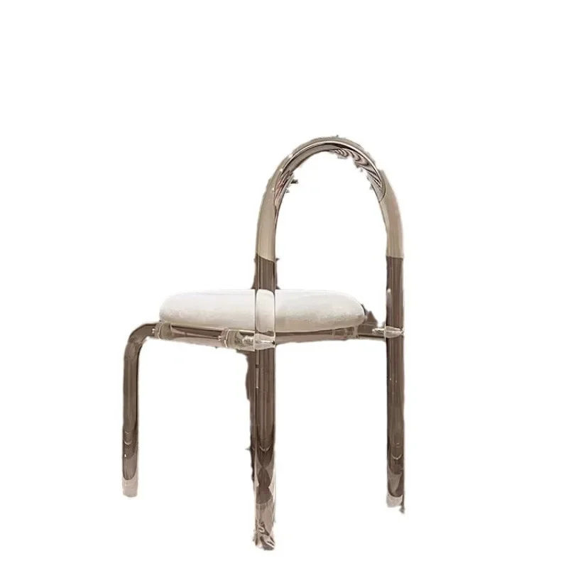 

Dresser Makeup Chair Acrylic Transparent Chair Bedroom Balcony Fairy Chair