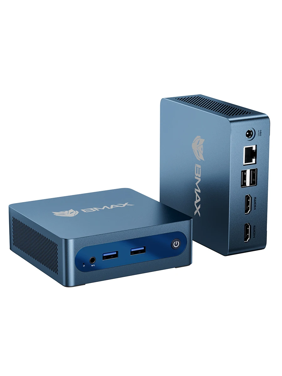 BMAX B1 Plus Windows 11 PC Intel J3355 6GB RAM 128GB ROM HDMI USB Wi-Fi Unterstützt 4K@60Hz Intel HD Graphics 500 Mini-PC