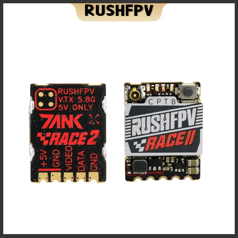 RUSHFPV RUSH TANK RACE 2 RACE II 5.8G 48CH PitMode 25mW 100mW 200mW Max Adjustable SmartAudio FPV VTX 20X15mm for RC FPV Drone