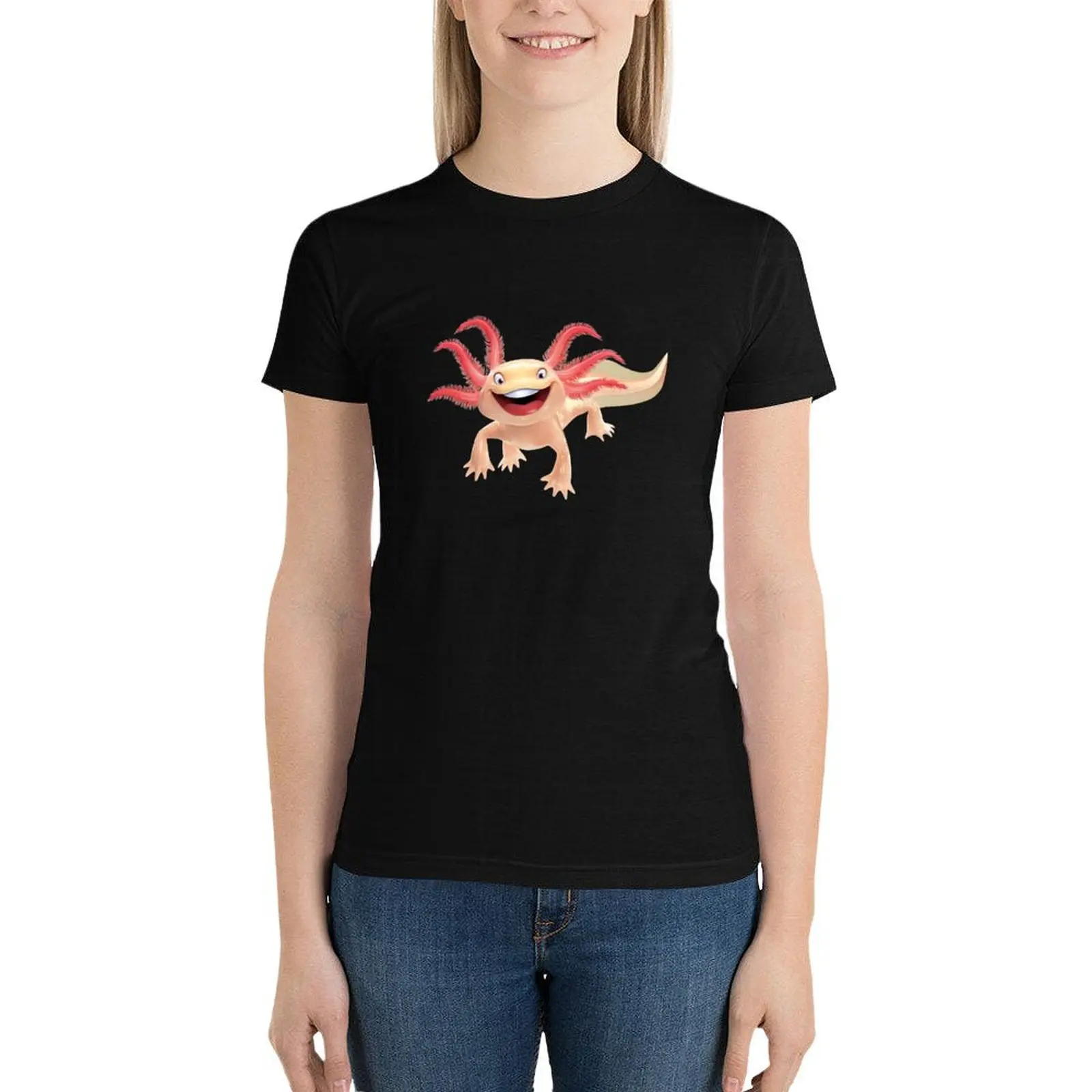 Axalotl - Ambystoma mexicanum - Mexican walking fish - Axolotl T-Shirt oversized aesthetic clothes Woman fashion