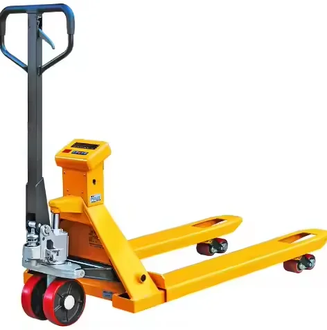 Hydraulic Powered Pallet Truck Enclosure 2 Ton Hand-Lift CE Certified PU/Nylon Wheels Fork Size 1150x540x1200mm Rough Terrain
