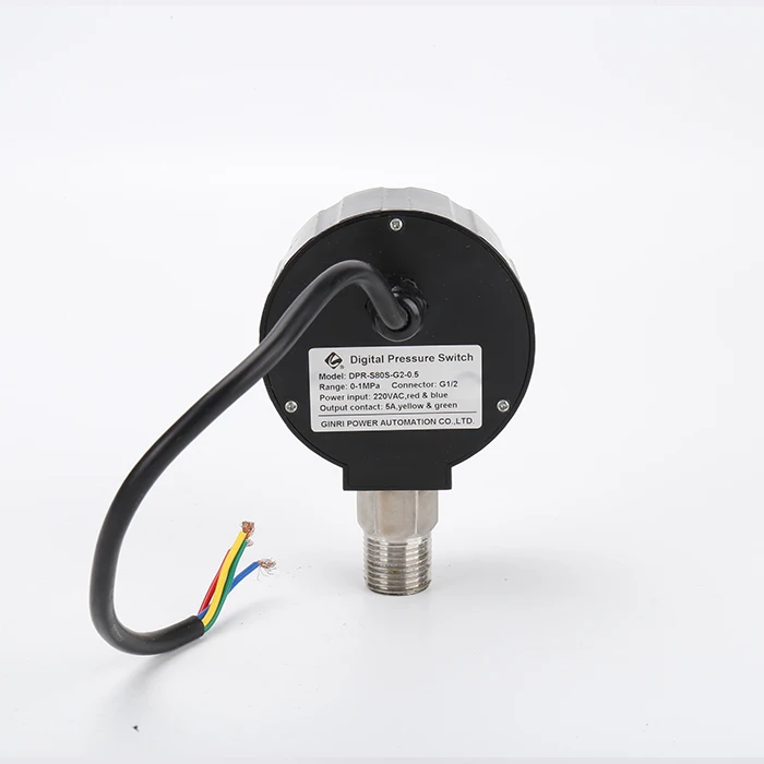 12V NPT 1/4 G1/4 디지털 압력계 60Mpa Psi 에어 컴프레서 워터 펌프 오일 가스 고저압 제어 스위치 AC DC용