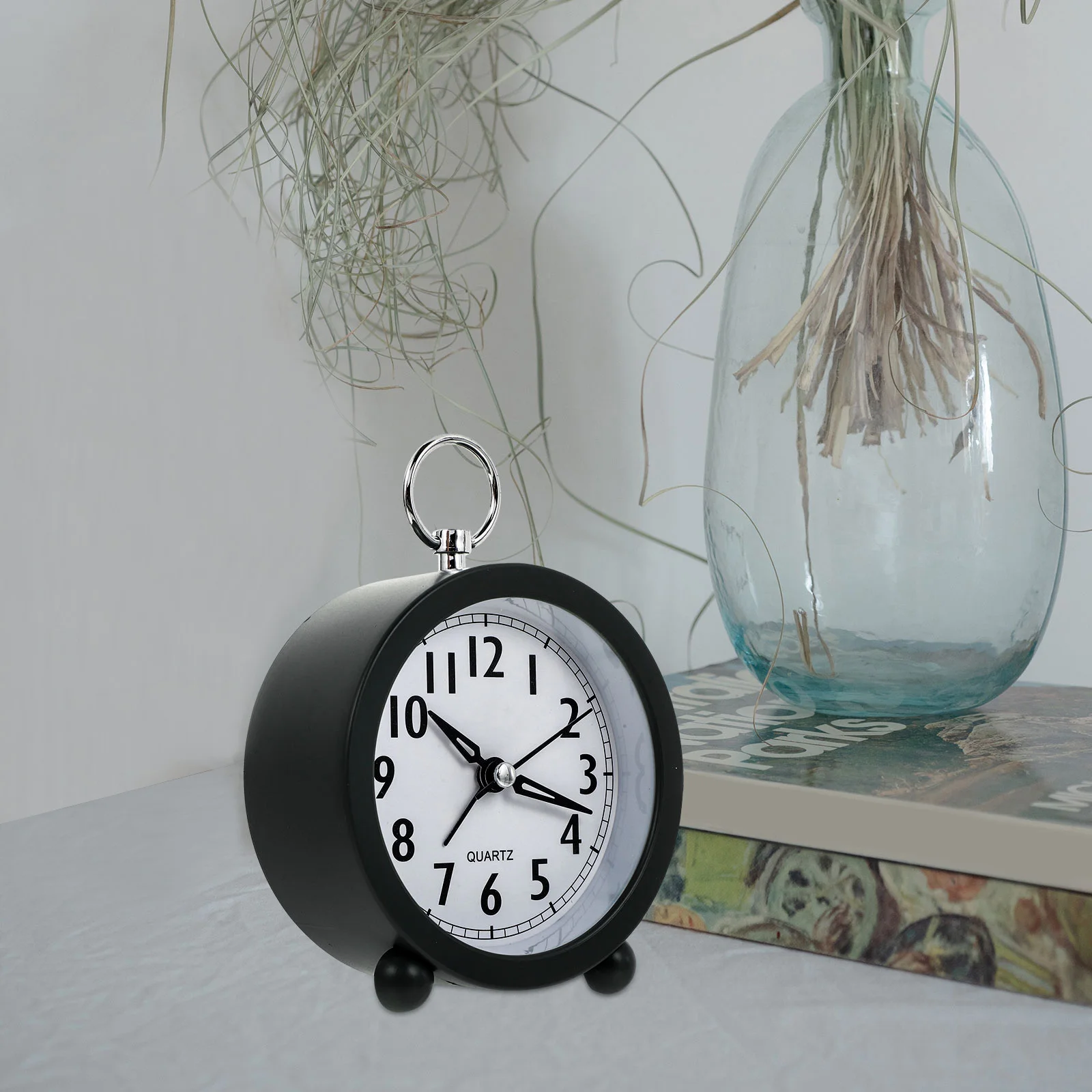 

Decorate Macaron Alarm Clock Office Retro Dial Plastic Clocks for Simple Bedrooms