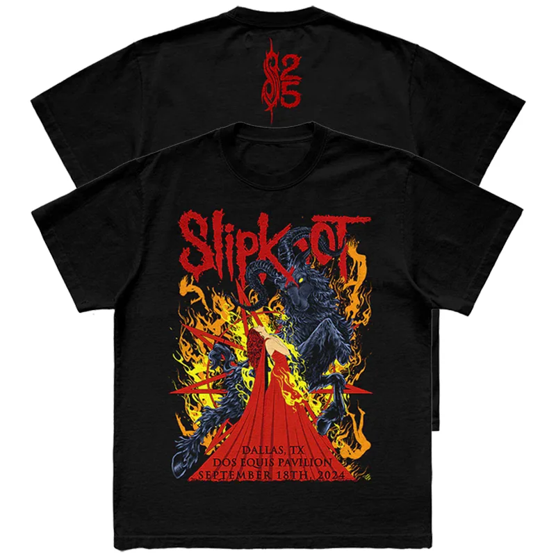 Beast SLIPKNOT Dark Punk Band T-Shirt Cotton Graphic Tee Men Women Summer Streetwear Top