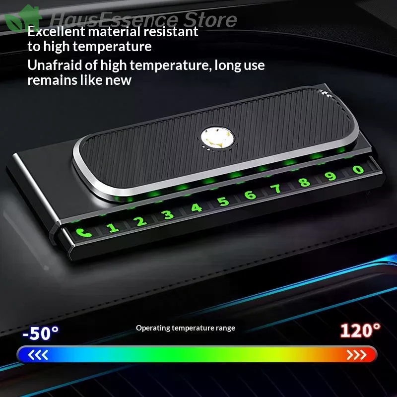 ※Temporary Parking Phone Number Plate Hidden Telephone Number Car Park Stop Card Automobile Accessories High Quality - view 5