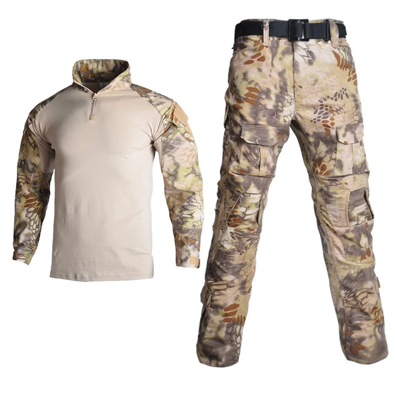 アウトドアキャンプスポーツ-g3-スーツ子供パンツ長袖セット迷彩子供のトレーニングユニフォーム