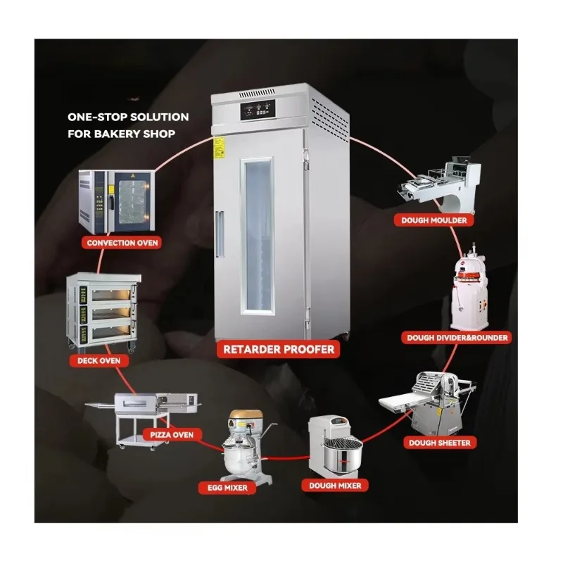 Factory Outlet Commercial Bakery Equipment 36 Trays Dough Proofing Cabinet Intermediate Croissant Dough Retarder Proofer