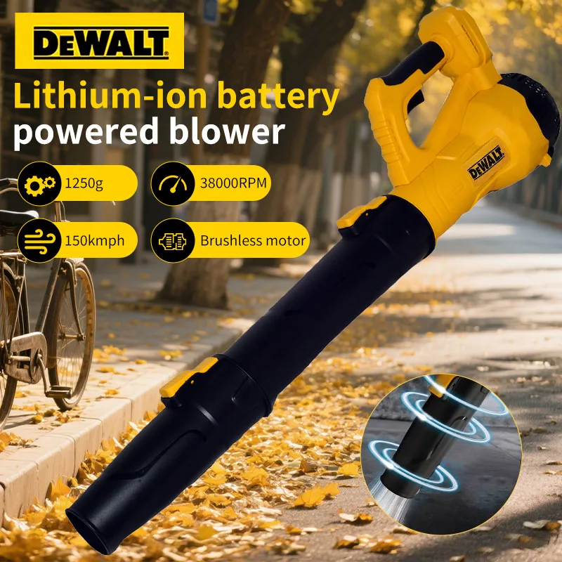 DEWALT – souffleur d'air sans fil 3 en 1, 38000 tr/min, sans balais, jet de feuilles, Turbo, outil électrique pour batterie DEWALT 20V