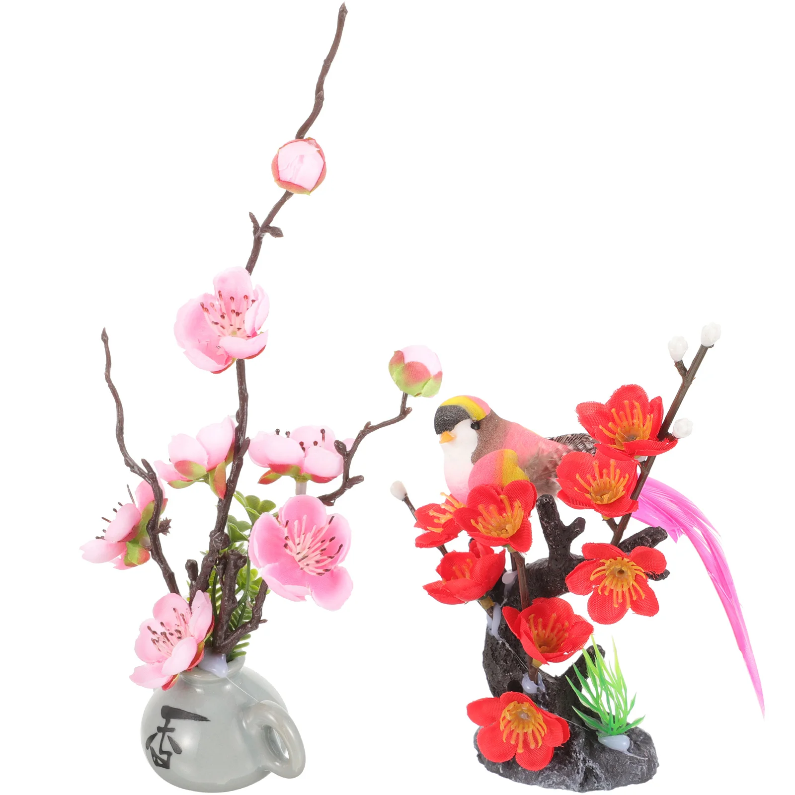 

2Pcs Artificial Flowers Sushi Plate Decorations Lifelike Ornaments Exquisite Craftsmanship Long Lasting Food
