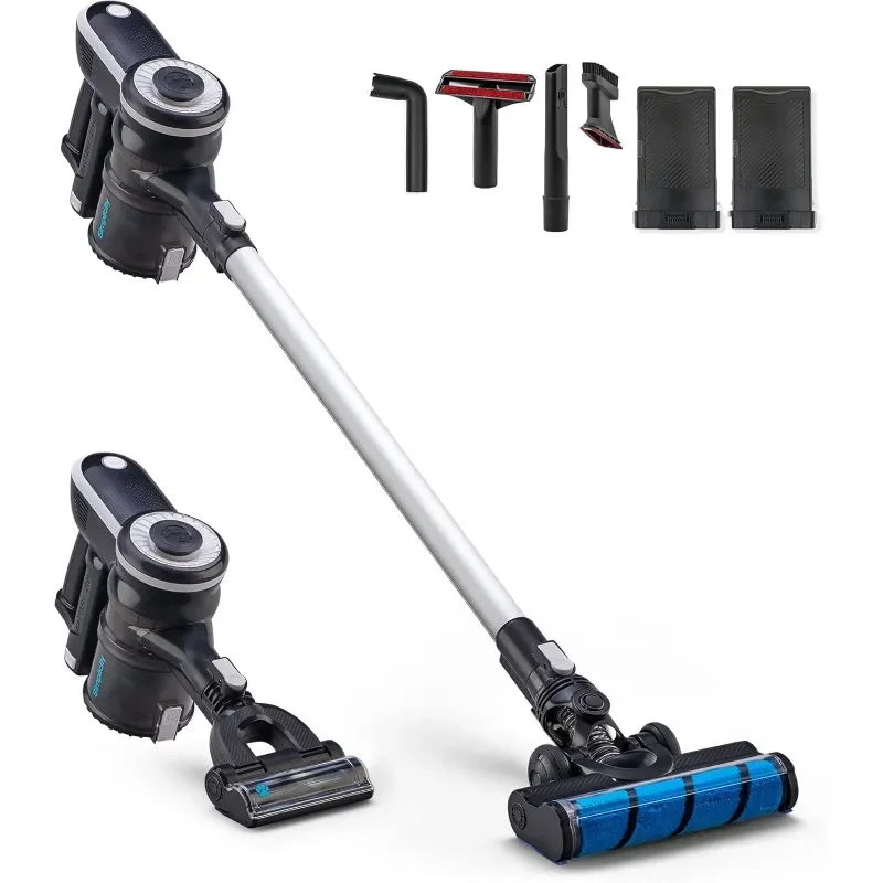 Vacuums S65 Premium Stick Vacuum Cordless Rechargeable, Extra Battery, One-Click and Go Multi Surface Vacuum Cleaner