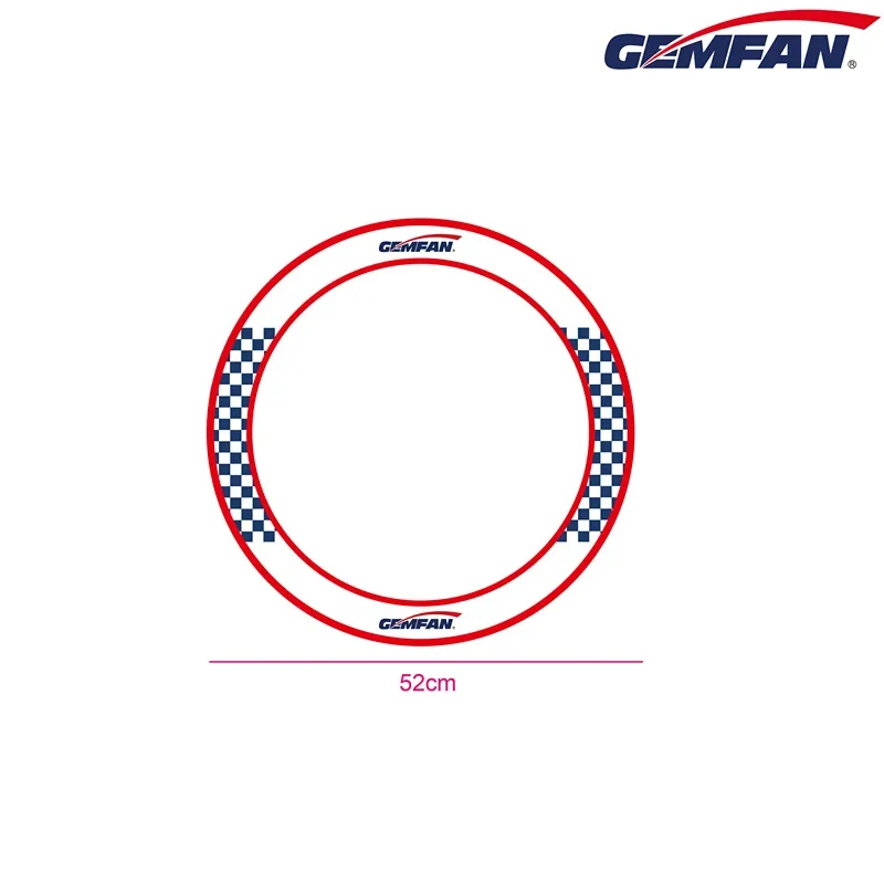 2PCS Gemfan 52 centimetri 78 centimetri Cerchio Gara Cancello per FPV Freestyle Droni Tinywhoop Cinewhoop Canalizzato Drone Indoor Outdoor Pratica