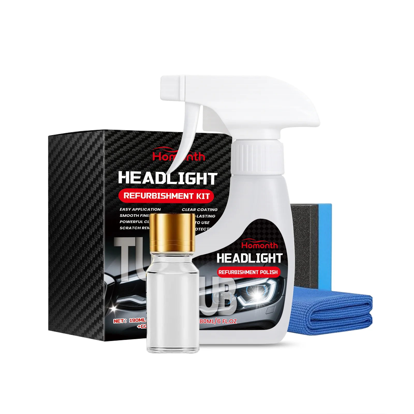 

Car Headlamp Care Set: Headlamp Refurbishment, Coating, Cleaning, Oxidation, And Enhancing Light Transmission. Car Care