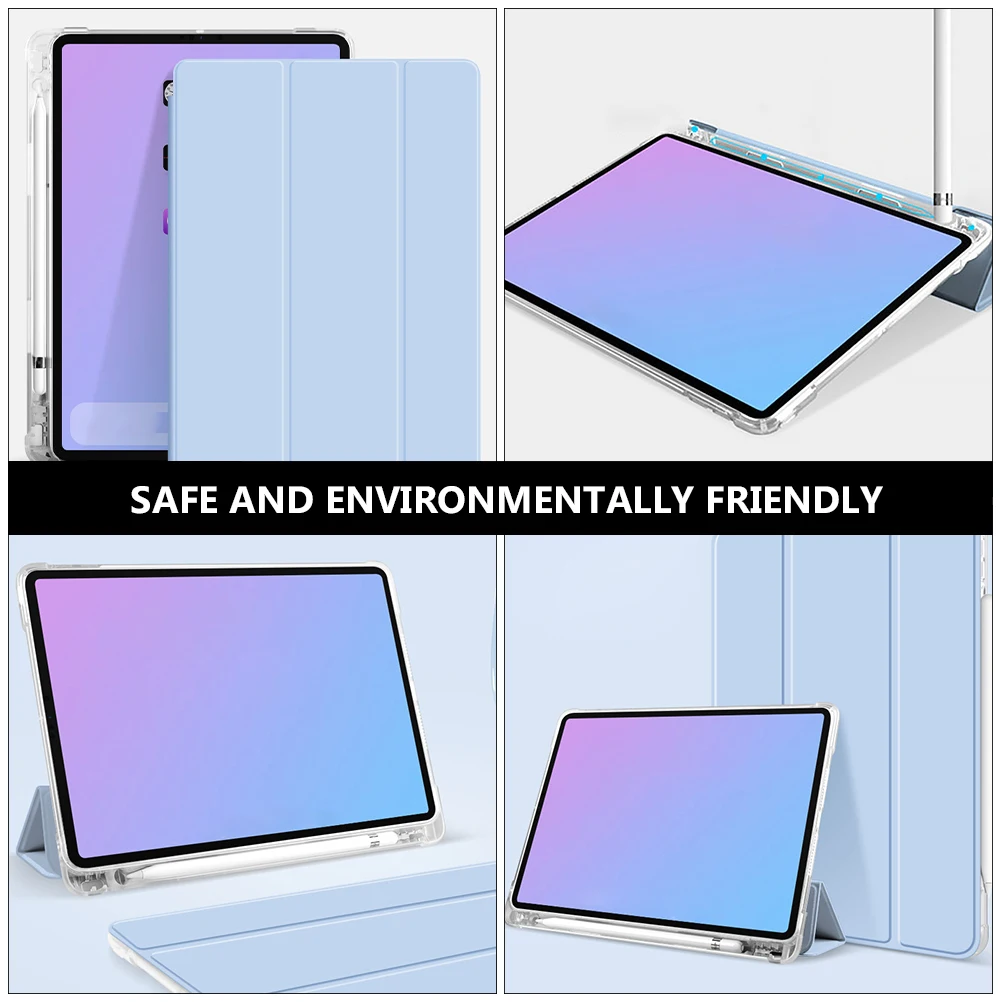 

Protective Case for Air 4 10.9 inch Tablet Cover Pen Slot Shockproof Soft Shell Compatible 8 Foldable St