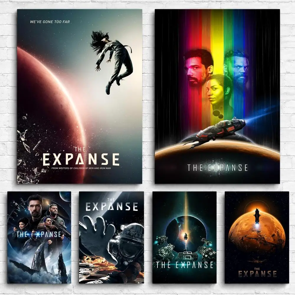 Classic TV The E-Expanse Framed Wall Painting Ready to Hang Canvas Poster for Bedroom Living Room Hallway Home Decor Gift