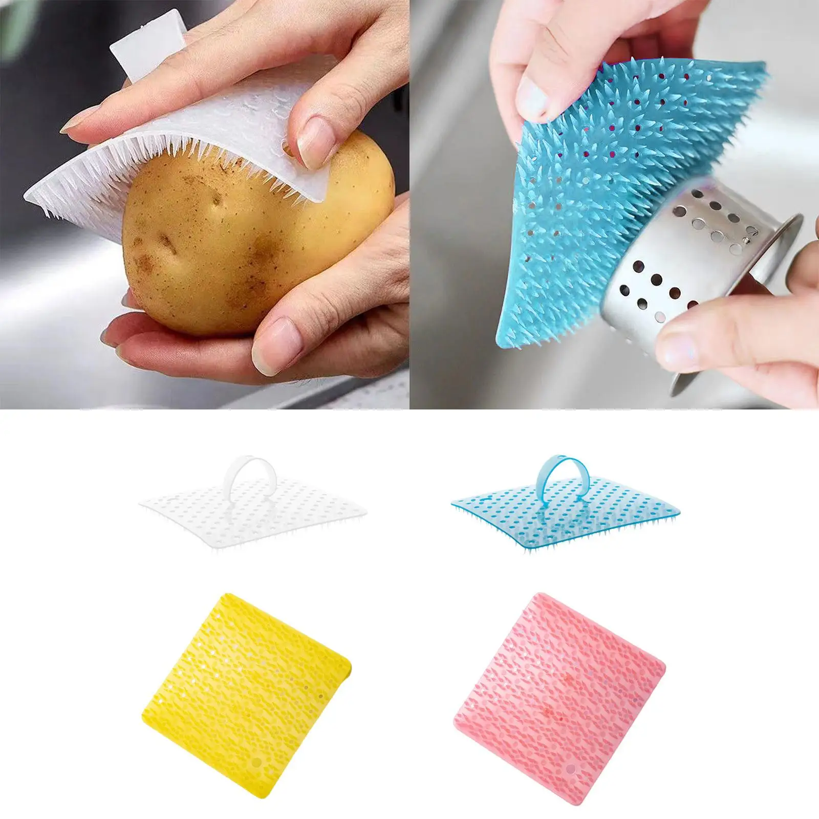 Veggie Brushes Dish Brush Fruit and Vegetable Wash Brush Tool Fruit Scrubber