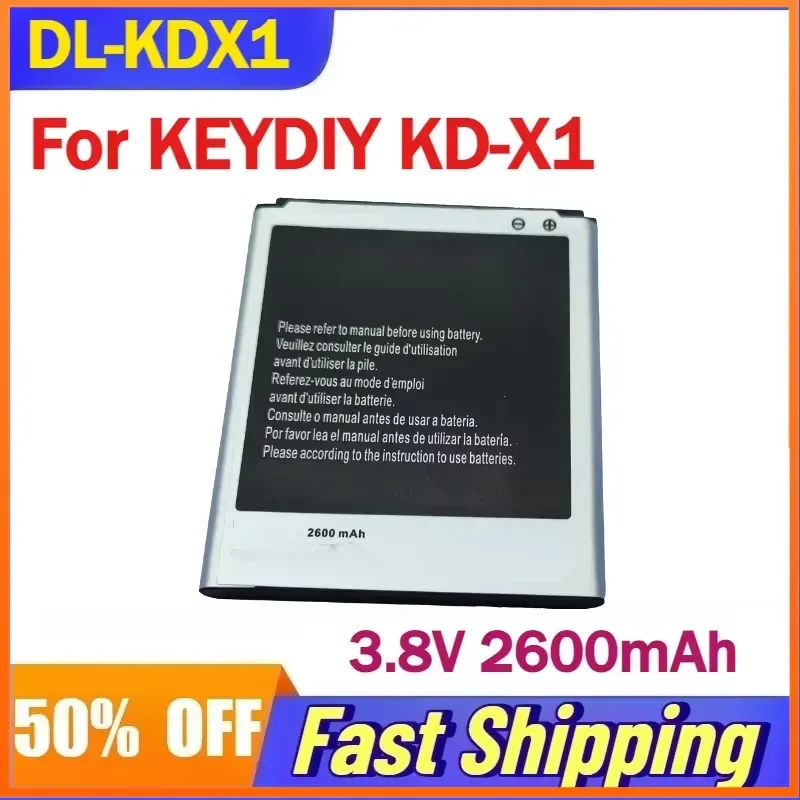 

3.8V 2600mAh DL-KDX1 Li-Ion Battery for KEYDIY KD-X1 Remote Control Generator Rechargeable Batteries