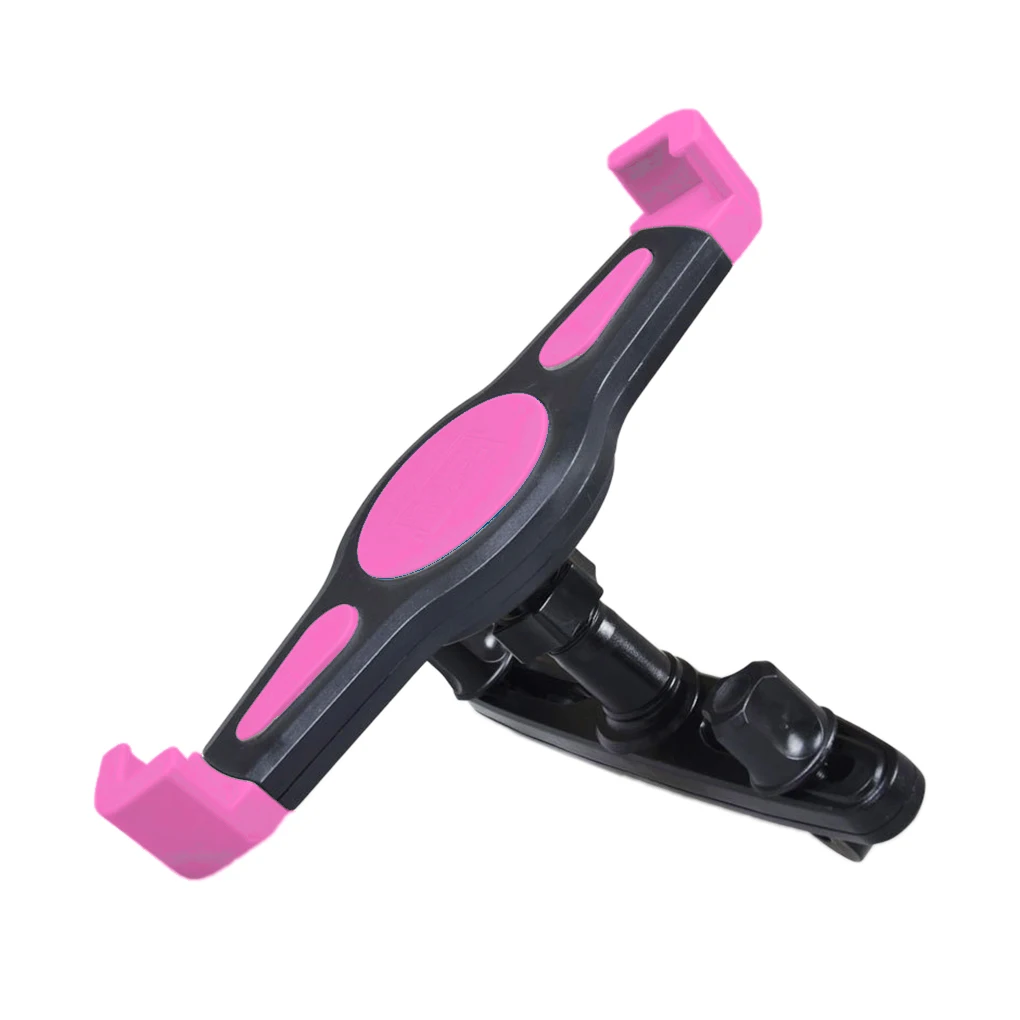 Tablet Bracket Car Headrest Adjustable Tablet Holder Plastic Mobile Phone Mount Storage Accessory, Pink