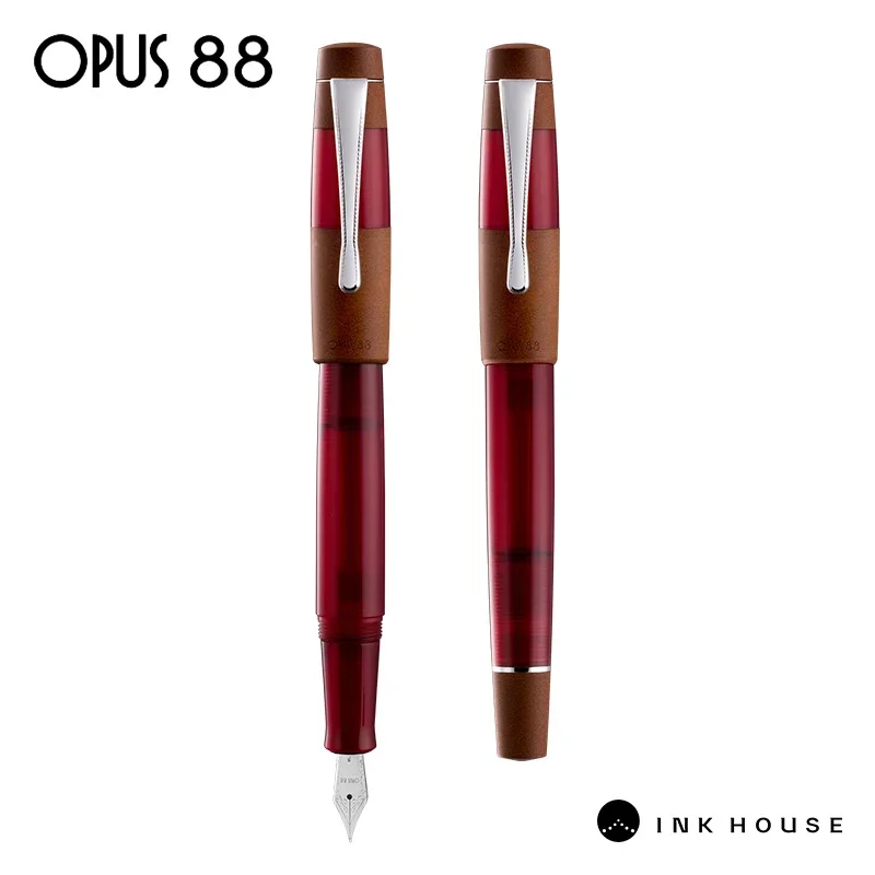 OPUS 88 KOLORO Color Series pluma estilográfica de ébonita de goma dura JOWO Nib pluma de tinta integrada caligrafía escritura proveedores de regalo