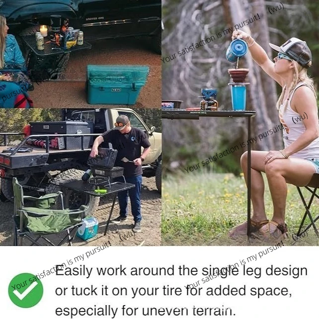 

Tire table woven folding table camping table outdoor convenience