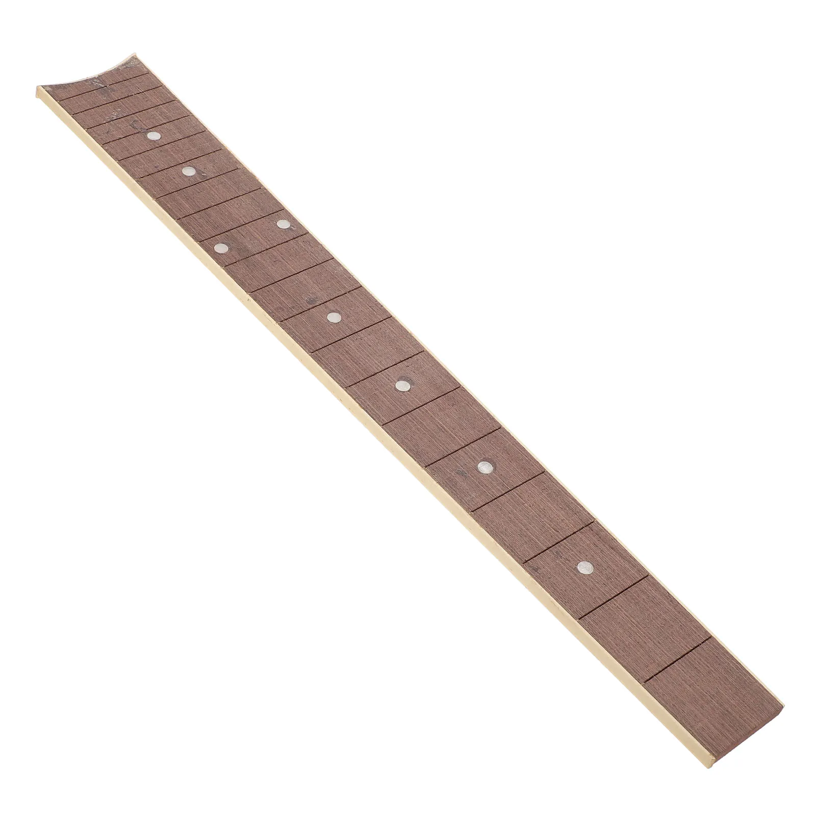 

1Pcs Light Brown Guitar Fingerboard Wooden Durable Fine Workmanship DIY Folk Guitar Neck Head Musical Instrument Supply