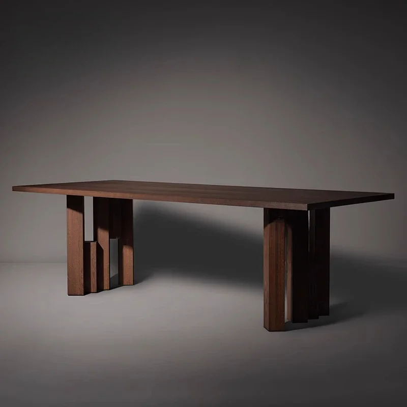 طاولة شاي وكرسي من الخشب الصلب والرياح الرملي من وابي، طاولة شاي بسيطة وحديثة، طاولة قهوة، إضاءة راقية #1