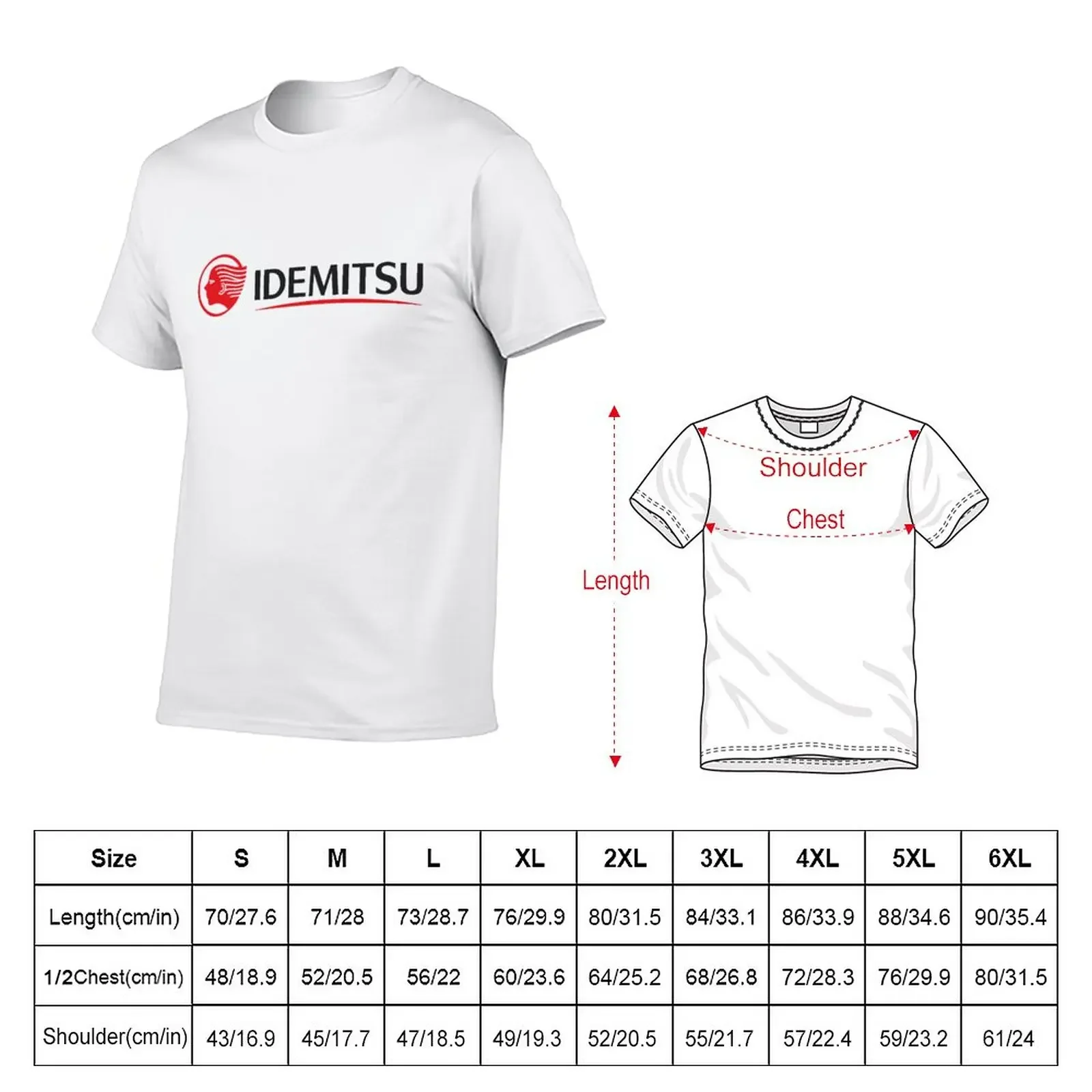 Idemitsu Kosan Logo T-Shirt Blouse vintage clothes heavy weight t shirts for men