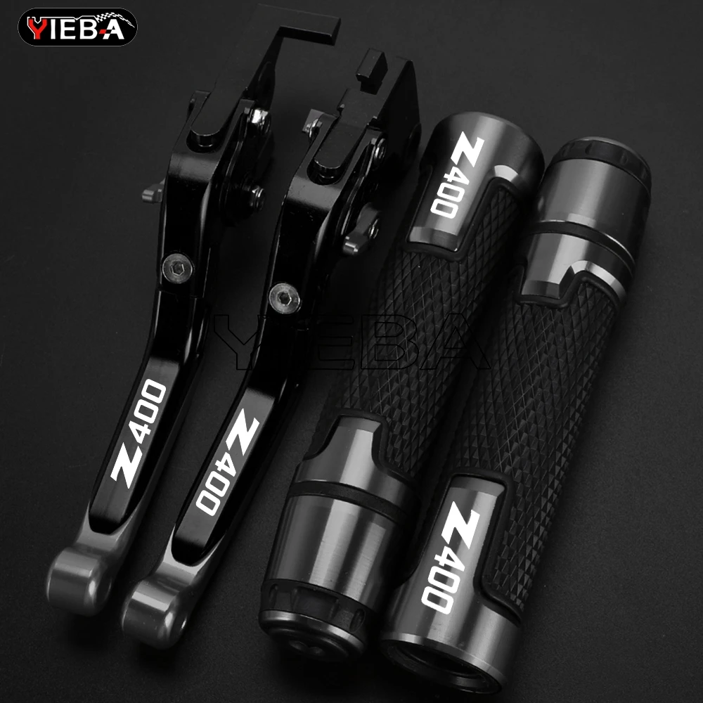 

Motorcycle Adjustable Foldable Brake Clutch Levers FOR Kawasaki Z-400 Z 400 2018-2021 2020 2019 Z400 Handle Handlebar Grips Ends