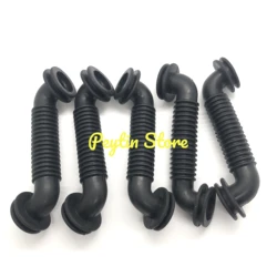5Pcs 25x25mm Corrosion-resistant Black Rubber Tube Car Wire Harness Door Tube Dust-proof Threading Protection Tube