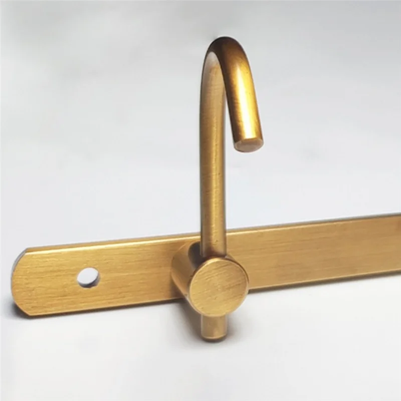 

ABNO-Wall Mounted Coat Rack For Bathroom Kitchen Garage Bronze Towel Hook,Brass Row Hooks Rack