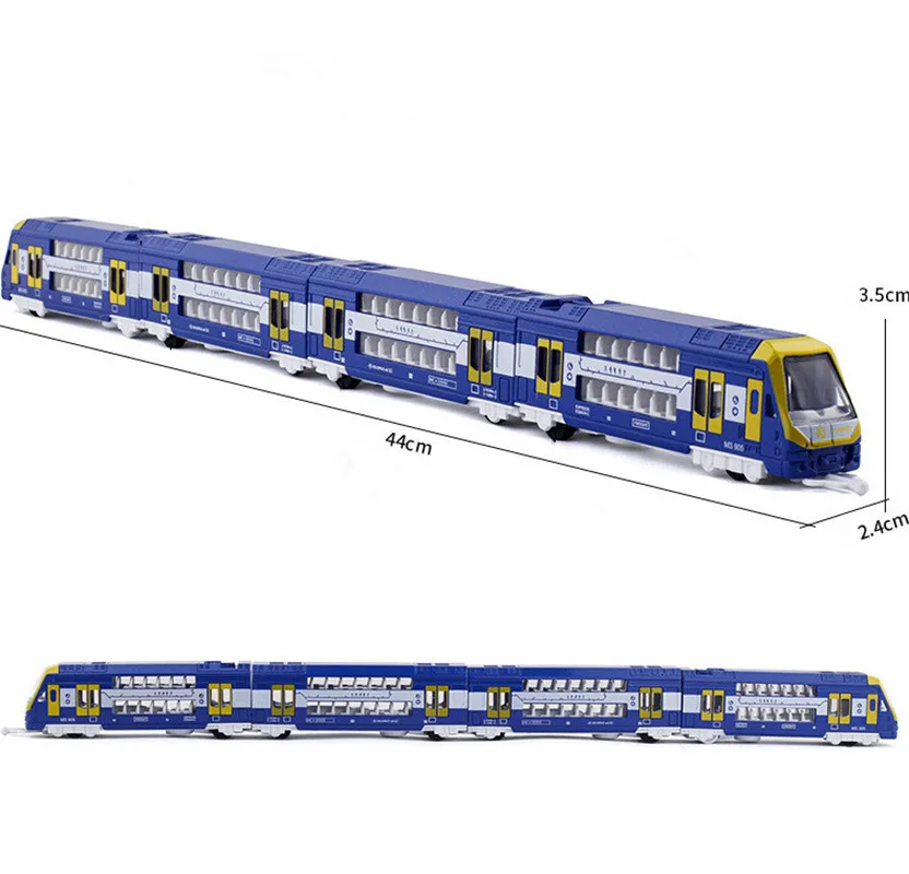 1: 87 โลหะผสมคู่ส่วนรถไฟและรถรางรุ่น double-Layer Subway และรางความเร็วสูงของเล่น,ของเล่นเด็ก,ขายส่ง