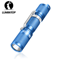 Mini EDC Powerful LED Flashlight High Power Smart Outdoor Camping Lighting Blue 900 Lumens 14500 AA Torch Light TOOL AA 3.0