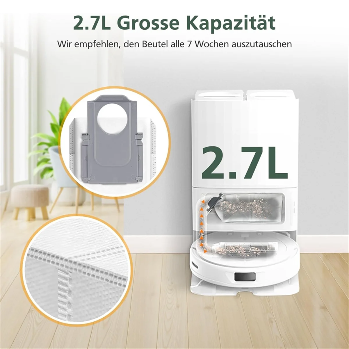 ملحقات المكنسة الكهربائية Q ملحقات قطع الغيار المتوافقة مع المكنسة الكهربائية Q Rbot، والفرشاة الدوارة، ومرشحات HEPA