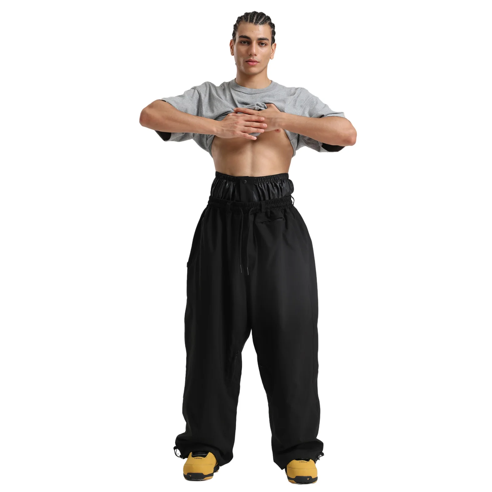 Gsou Snow 2025, unisex loszittende cargo-skibroek - waterdichte winddichte snowboardbroek voor heren en dames wintersneeuwuitrusting - afbeelding 2