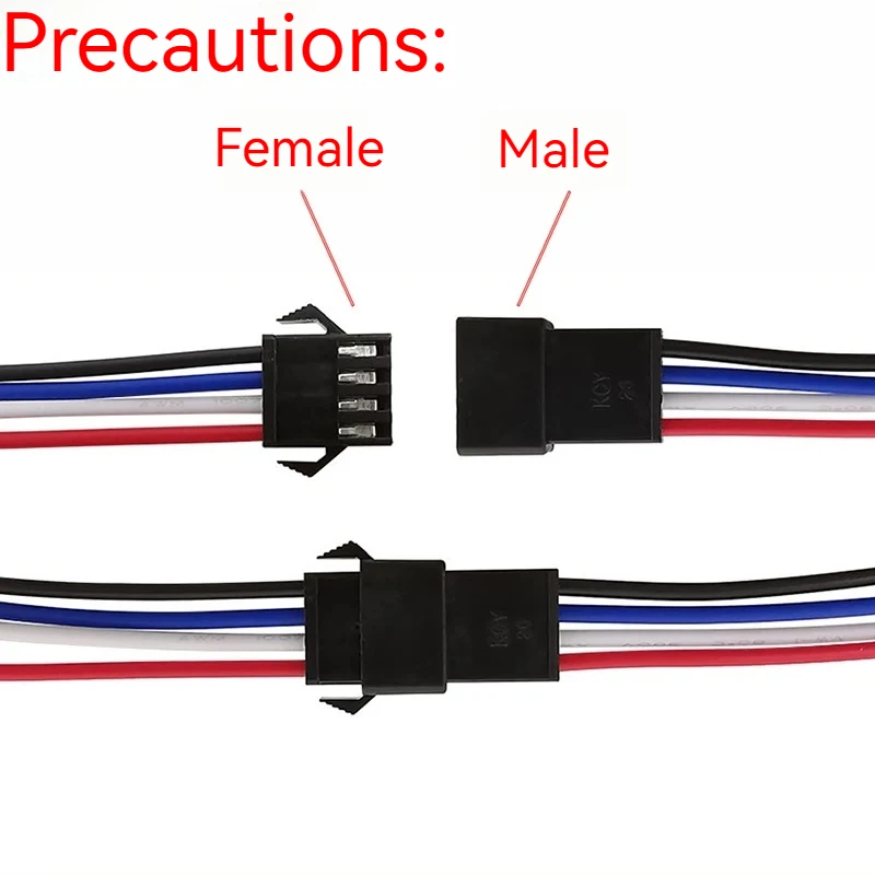 2/5Sets SM2.54 SM 2.54mm Pitch 2P 3P 4P 5P 6P 8P 10P Male Female Plug Jack JST Wire Connector 26AWG Battery Charge Cable Adapter