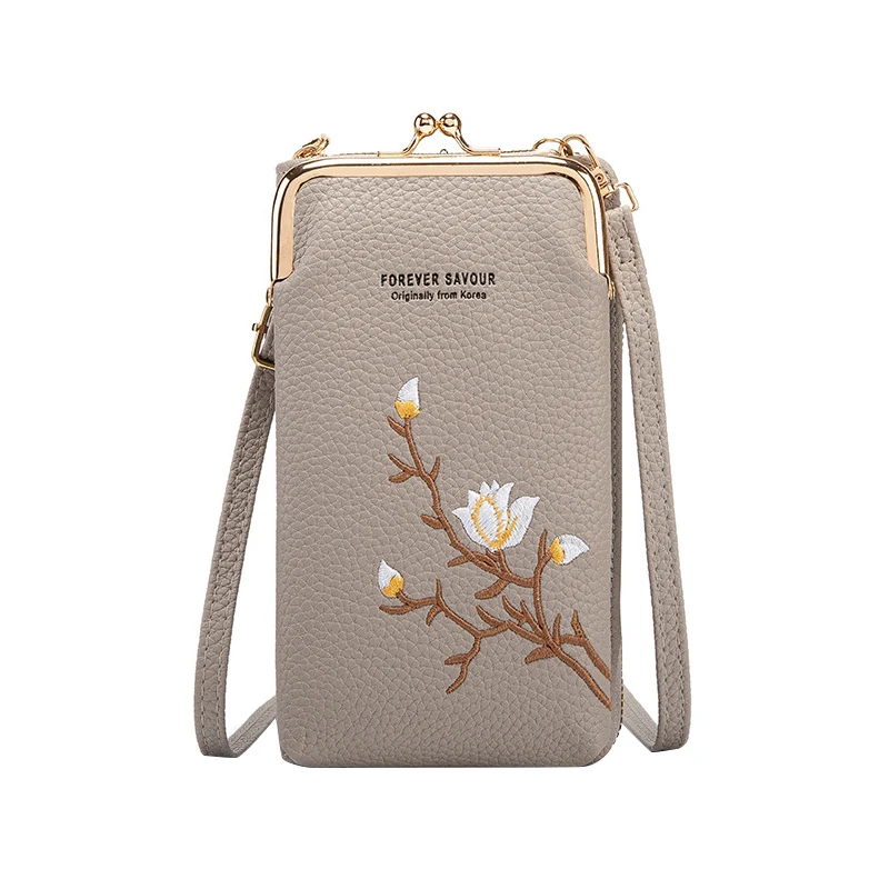 Women Sling Cross-Body Wallet With Mobile Cell Phone Holder, Crossbody Phone Purses For Women, Mini Cross Body Bag