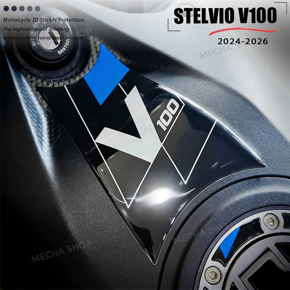 

Аксессуары для Moto Guzzi Stelvio 2024 2025 2026, защита от зоны зажигания, 3D наклейка из смолы для мотоцикла