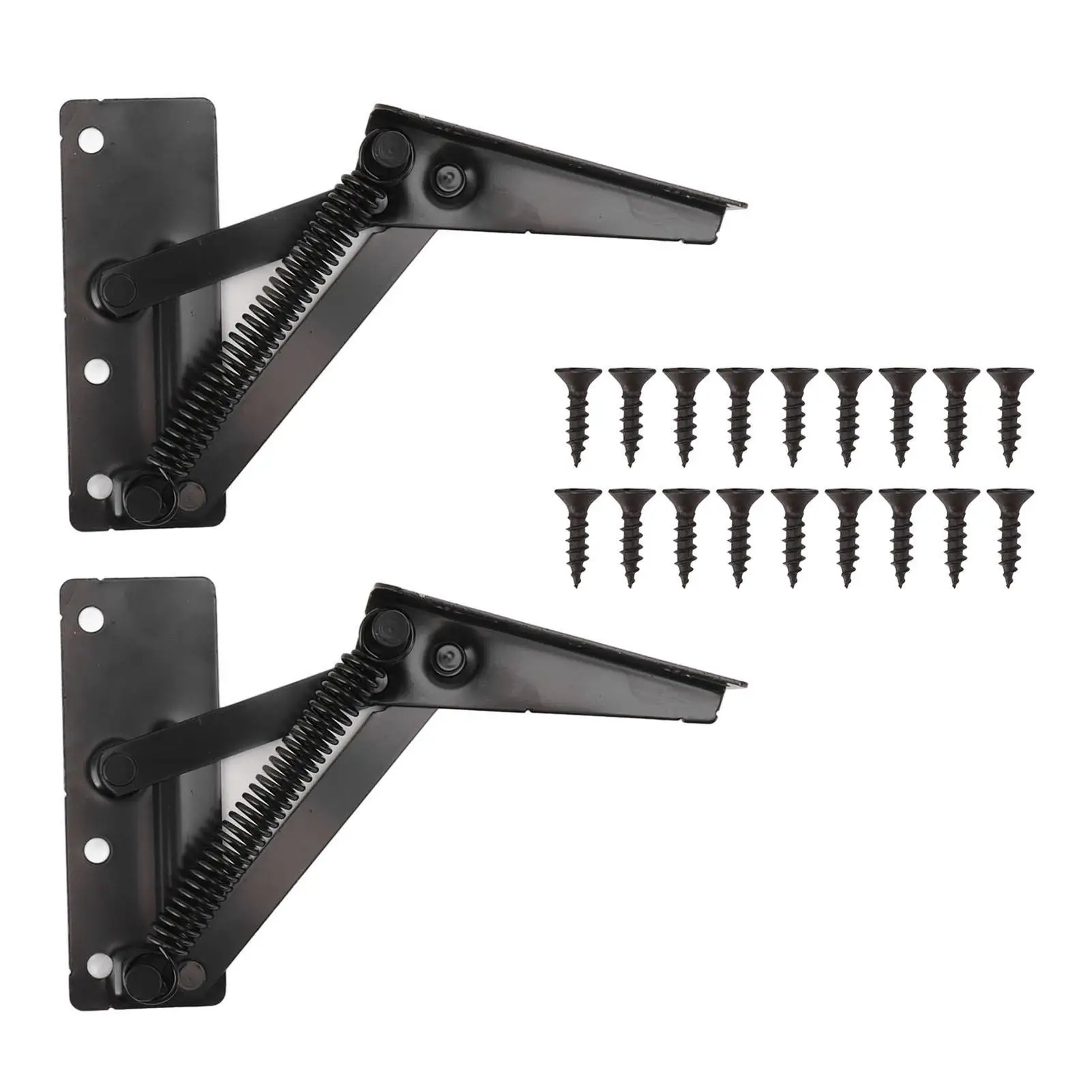 Foldable Steel Shear Hinge 80° Upturned Support for cabinet Doors, Beds & Sofas - Cold Rolled Design