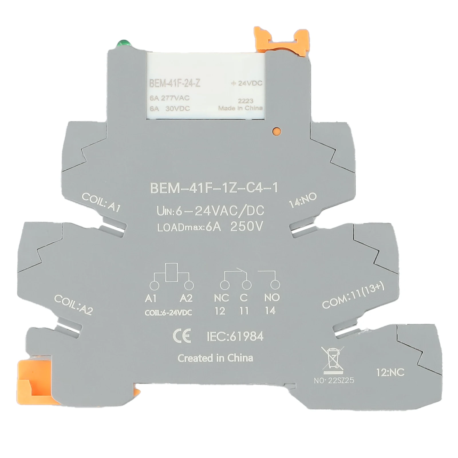 Ultra-thin Relay Module Module Spring Type Thin Chip BEM-41F-1Z-C4-1-R Relay 6A 250VAC Thin Electromagnetic Relay