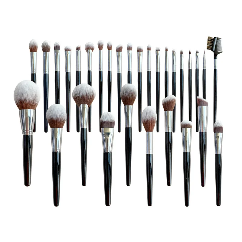 Conjunto de pincéis de maquiagem: 30 pincéis de corretivo em forma de língua, pó solto, pincéis de sombra, conjunto de ferramentas especiais para artistas de maquiagem