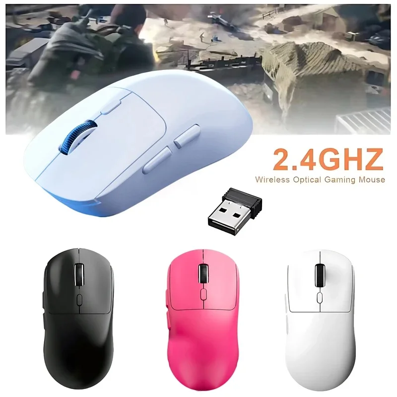 2026 M348 Superlight Mouse Bluetooth 2.4G Wireless Gaming Mouse Flagship Chip Gaming Sensor 6 Adjustable DPI for Office Game